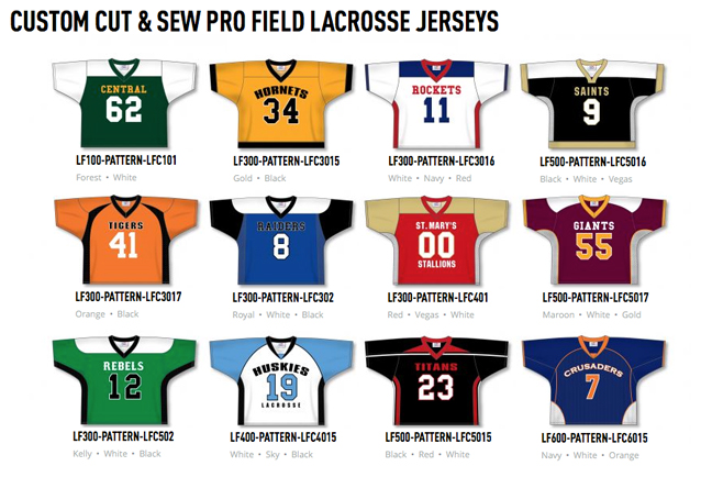 lacrosse jerseys