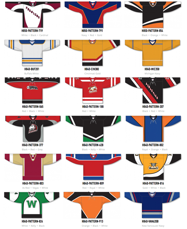 Hockey Jerseys by Athletic Knit - offers blank NHL hockey jerseys and  matching socks for teams, organizations, schools, and camps with same day  shipping for those last minute team orders.