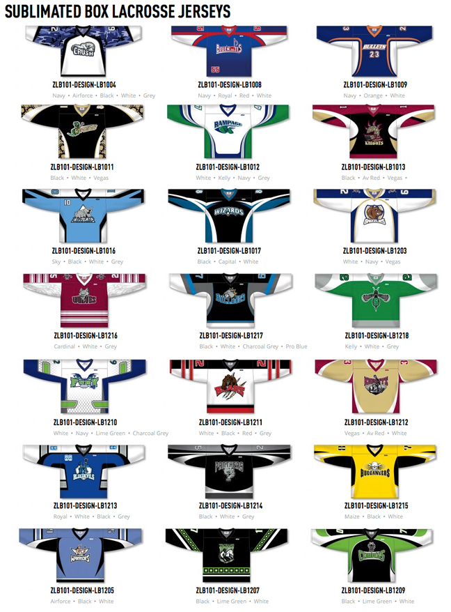 Lacrosse Jerseys by Athletic Knit, JERSEYS UNLIMITED offers blank