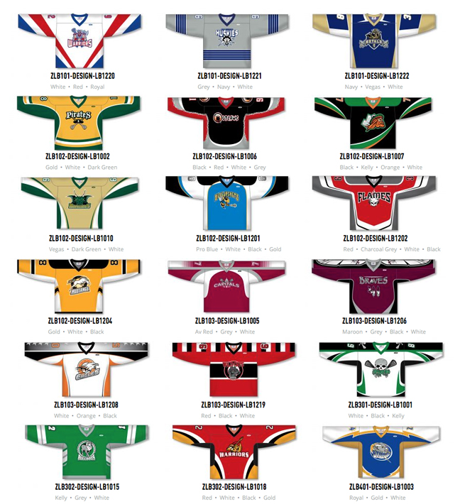 Lacrosse Jerseys by Athletic Knit, JERSEYS UNLIMITED offers blank