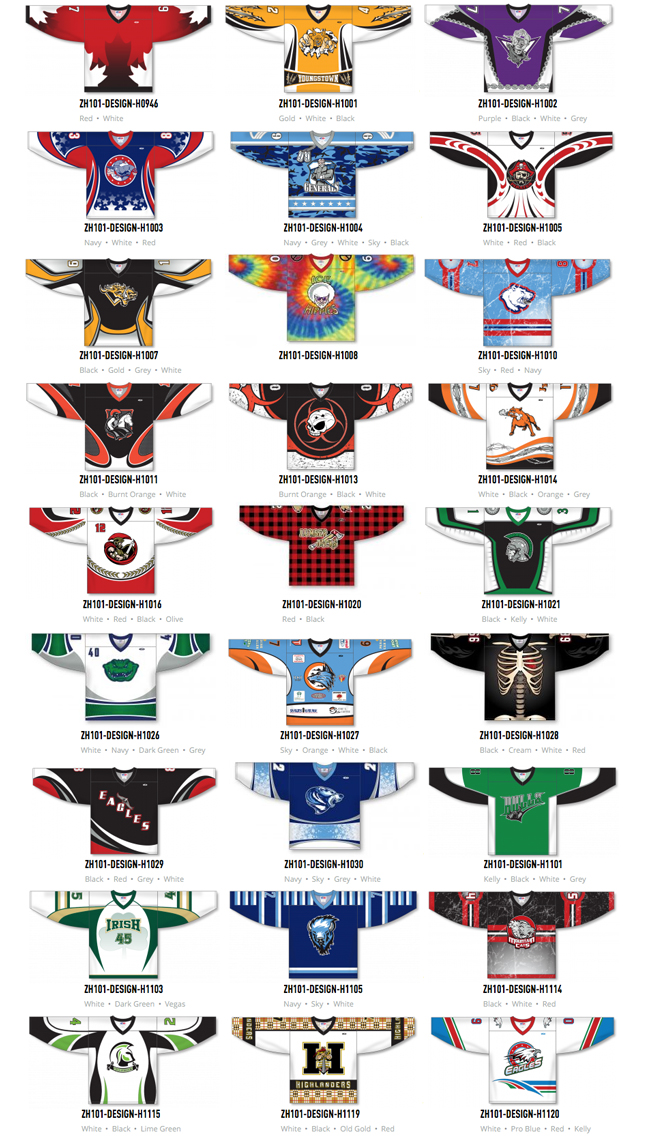 Hockey Jerseys by Athletic Knit - offers blank NHL hockey jerseys and  matching socks for teams, organizations, schools, and camps with same day  shipping for those last minute team orders.