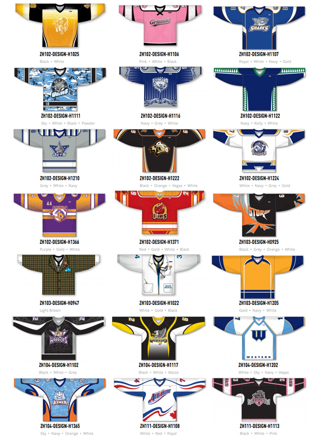 athletic knit hockey jerseys