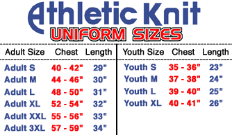 Youth Xl Hockey Jersey Size Chart