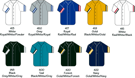 plain striped baseball jerseys