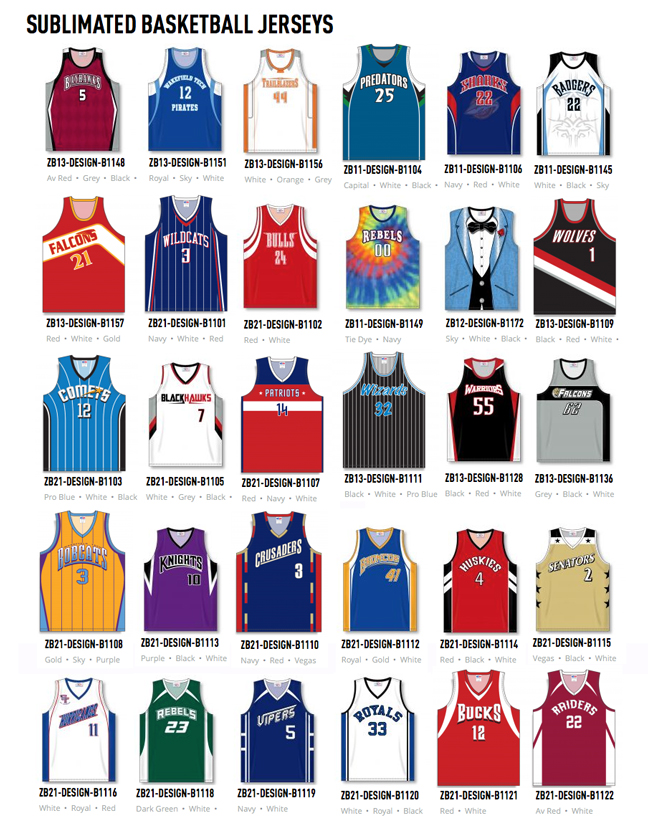 all basketball jerseys
