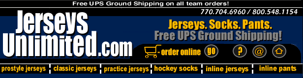 Jerseys Unlimited Menu